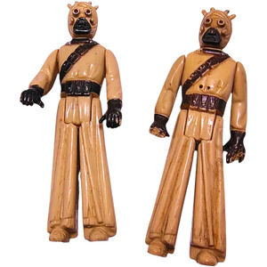 Vintage 1977 Kenner Star Wars Tusken Raider Sand People Figure Hong Kong 2-Pack